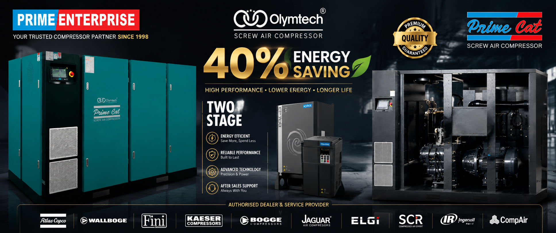 Two Stage Technology. Maximum Efficiency.